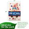 G128 4th of July Gnome Garden Flag 12x18 In Double Sided Independence Day Yard Garden Lawn Decoration